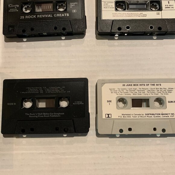 Rock n Roll 6 Cassette Tape Lot - Oldies, 50s, 60s, Juke Box Hits, Folk - Picture 5 of 6